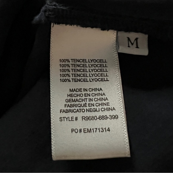 Navy Blue Cloth & Stone Button-up with Ruffle Sleeve Detail - Picture 5 of 5